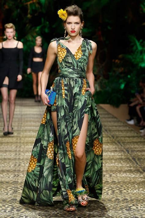 dolce and gabbana tropical dress